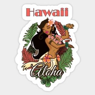 Hawaii Beach Aloha Sticker